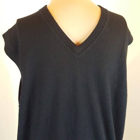 Martin Other - Martin Men's Sweater Vest Black Size Small Merino